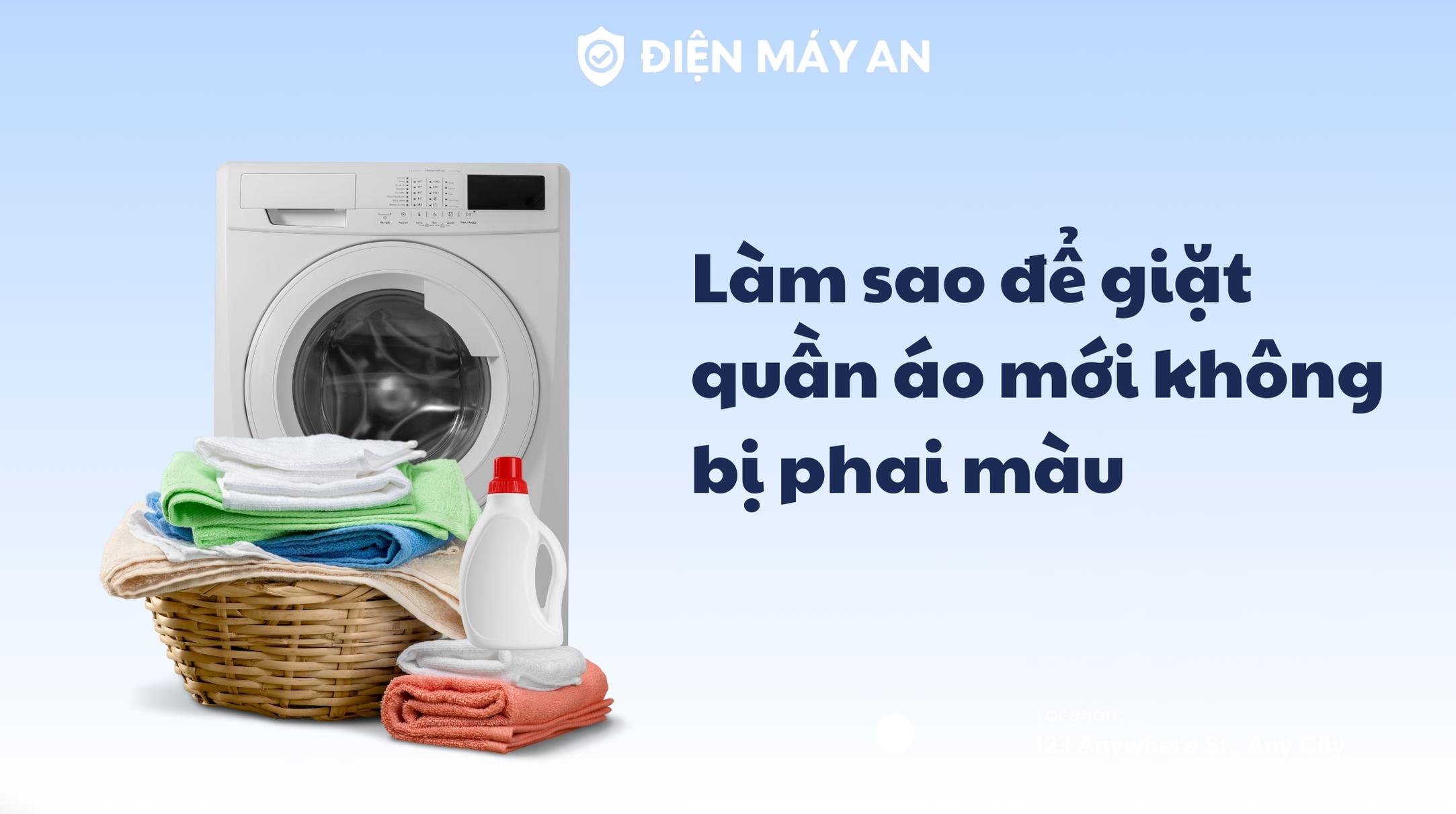 Làm sao để giặt quần áo mới không bị phai màu